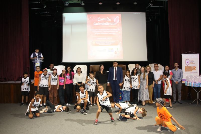 Fluxo com respeito campanha de prevenção no combate a gravidez precoce no Parque Cultural Maguary