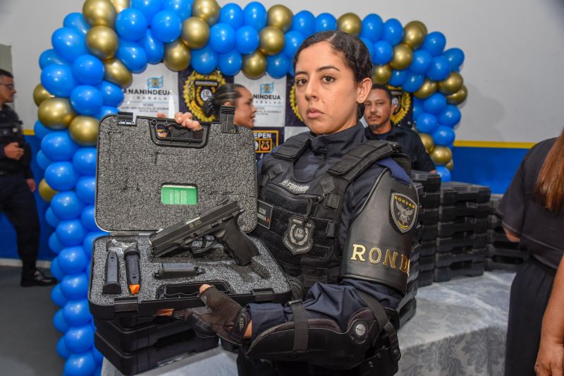 Cerimônia de entrega de armamentos aos Policias Municipais de Ananindeua