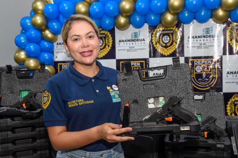 Cerimônia de entrega de armamentos aos Policias Municipais de Ananindeua