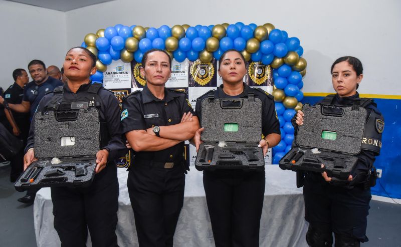 Cerimônia de entrega de armamentos aos Policias Municipais de Ananindeua