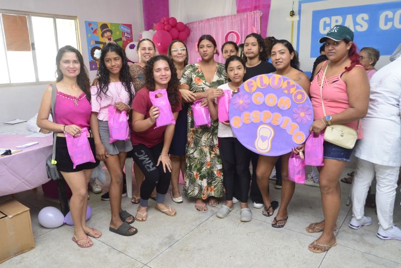 Fluxo com respeito ação mulher no CRAS Complexo da Cidade Nova VI