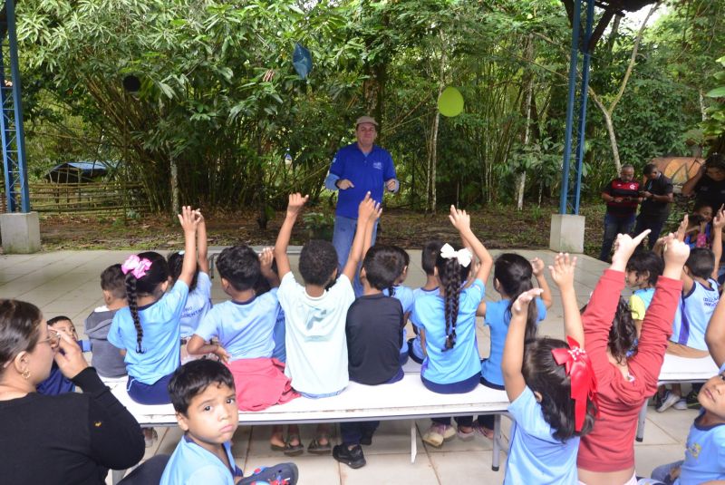 Projeto Águas de Março na Eco-escola municipal Ana Maria da Silva Souza no Icuí Guajará