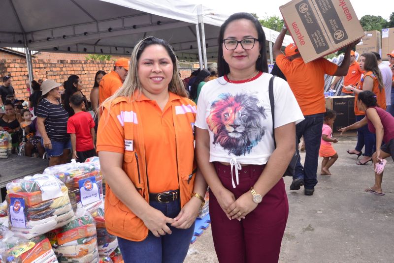 Entrega de ajuda Humanitária no bairro Águas Brancas