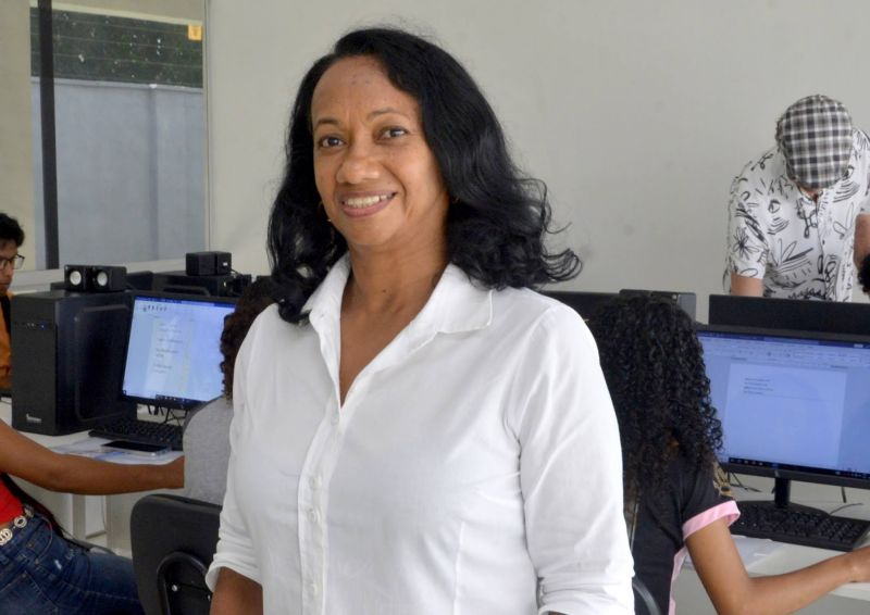 Curso de informática no Ceu das Artes