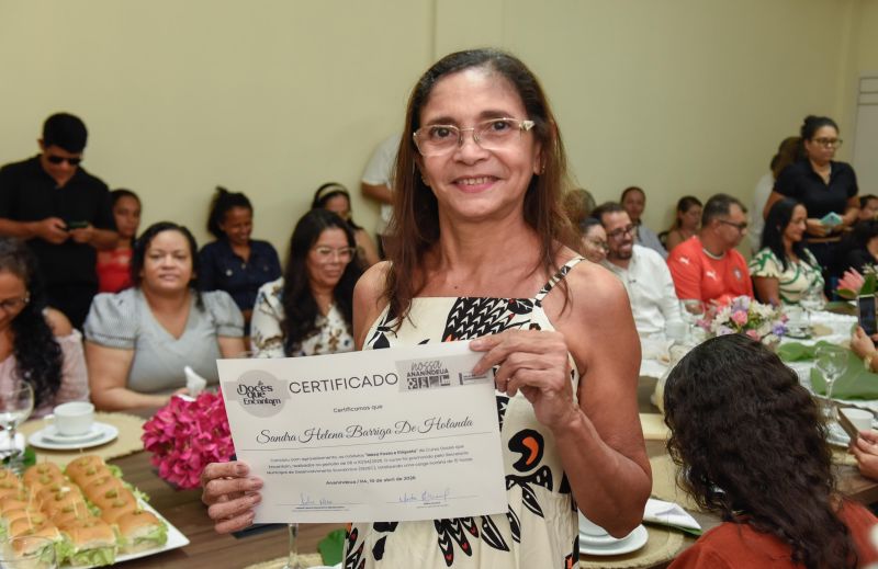 Certificação do curso profissionalizante Mesa Posta