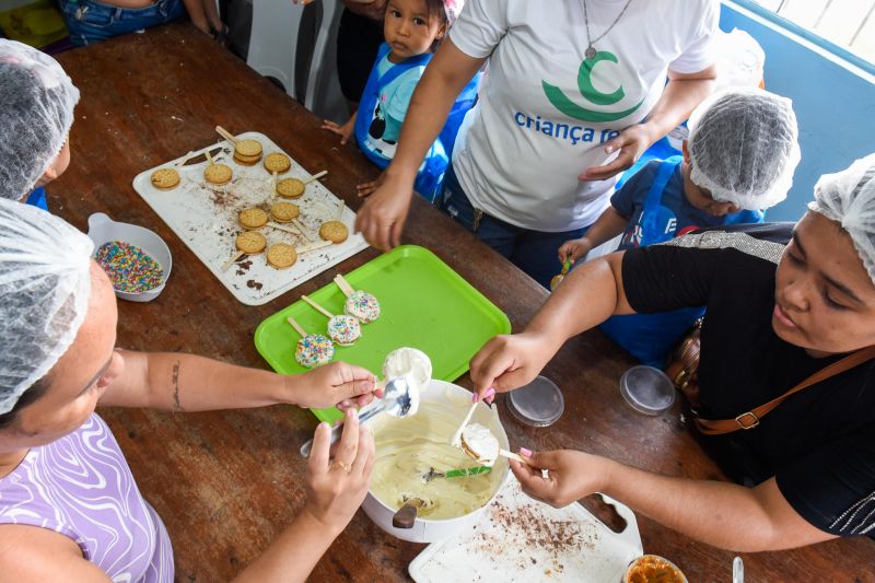Oficina de chocolate no CRAS Uirapuru no Icuí