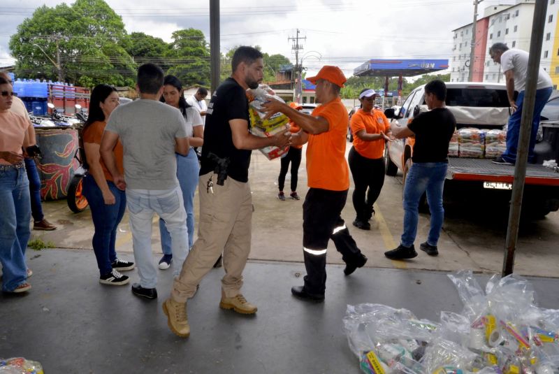 Entrega de apoio Alimentar nas áreas atingidas pelas chuvas