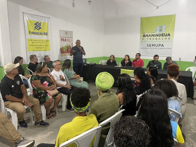 Assinatura de Ordem de Serviço para Implantação do Sisteminha e Cozinha Solidária no bairro Curuçambá