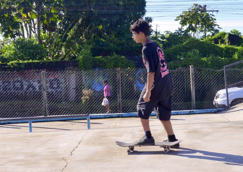 Oficina de Skate no espaço radical