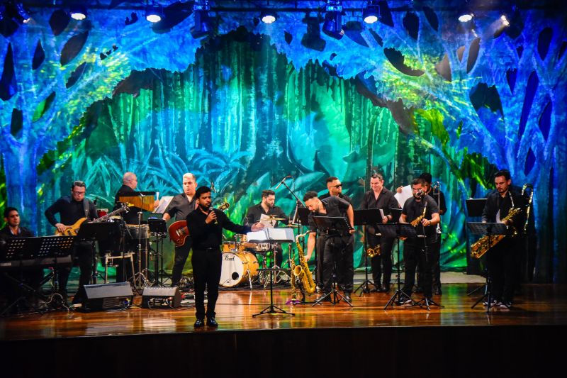 Especial de aniversário do parque com açaí Big Band no teatro Municipal de Ananindeua