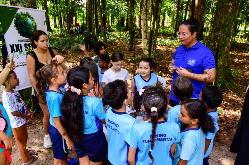 Semana do Meio Ambiente com ações de Educação Ambiental, no Bosque Marajoara no conjunto Julia Sefer