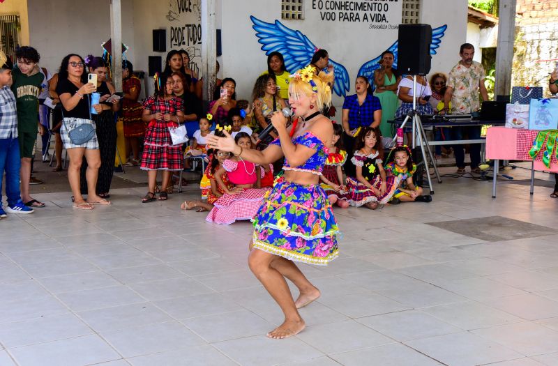 Festa junina na escola EMEF Raimunda Pinto no bairro 40 Horas