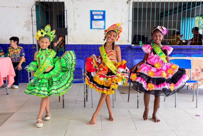 Festa junina na escola EMEF Raimunda Pinto no bairro 40 Horas