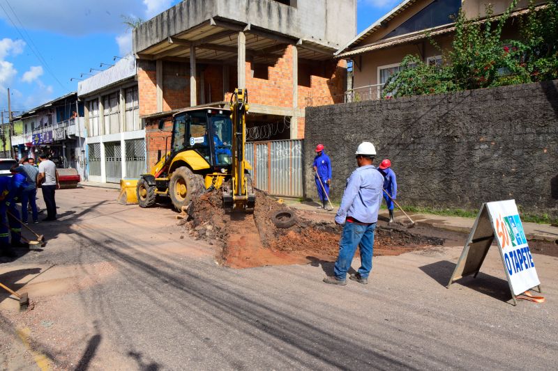 Lançamento do programa Só o Tapete na rua Bom Sossego no bairro Centro