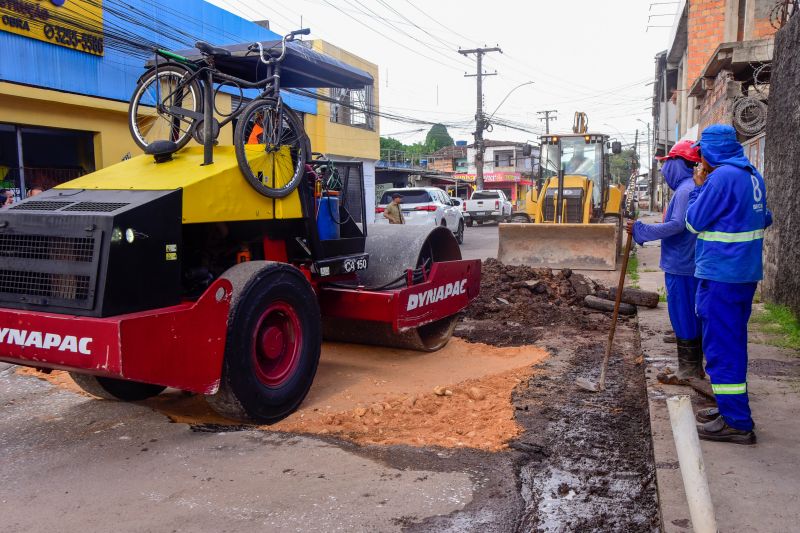 Lançamento do programa Só o Tapete na rua Bom Sossego no bairro Centro