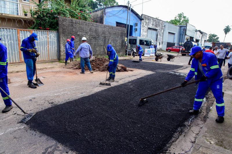 Lançamento do programa Só o Tapete na rua Bom Sossego no bairro Centro