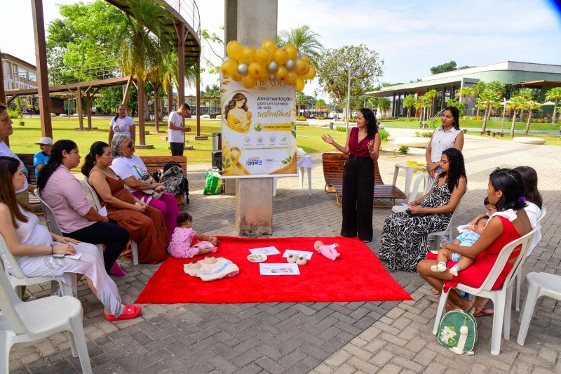 Agosto Dourado com amamentação para um começo de vida sustentável: Fortalecer o que funciona no Parque Vila Maguary

