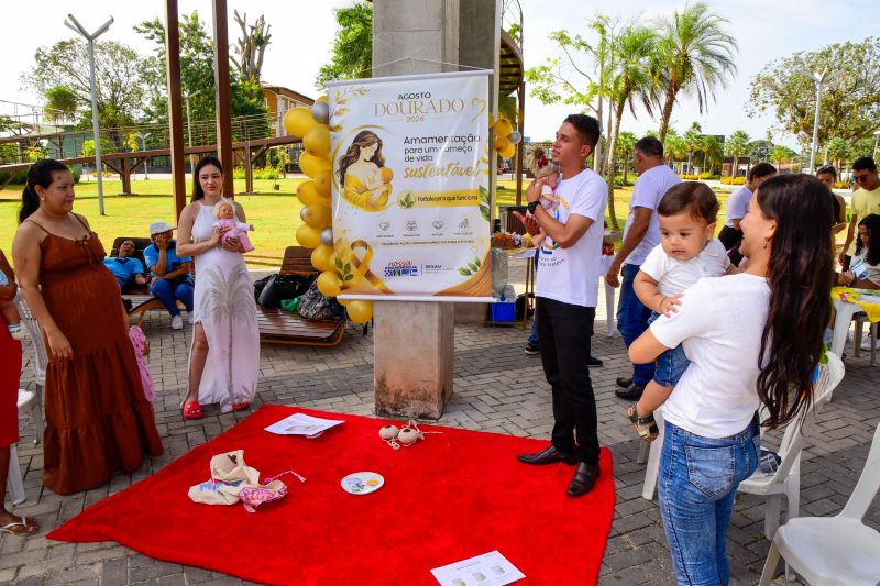 Agosto Dourado com amamentação para um começo de vida sustentável: Fortalecer o que funciona no Parque Vila Maguary
