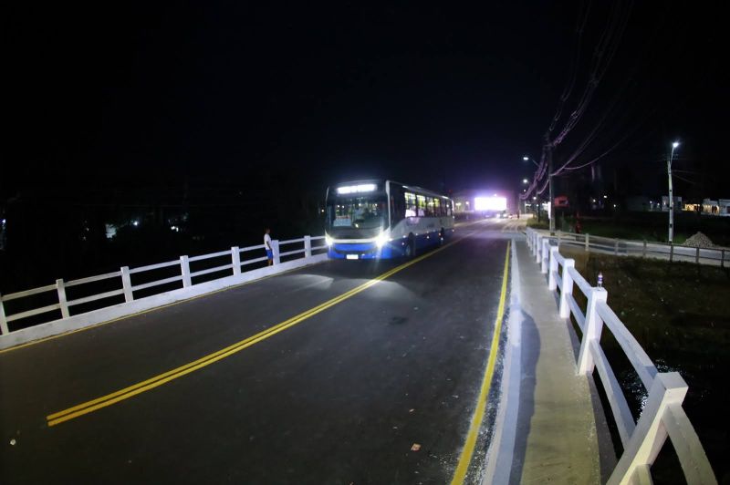 Inauguração da ponte Maguariaçu na estrada do Maguary