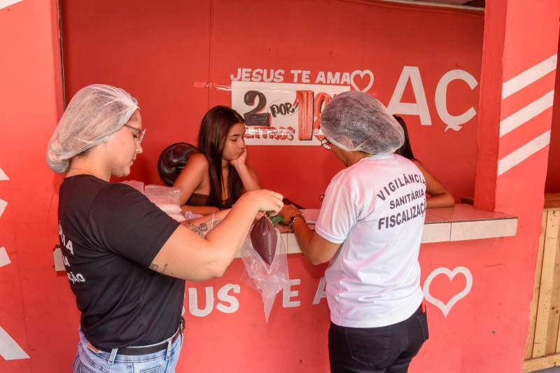Pontos de açai foram fiscalizados na ação de hoje.