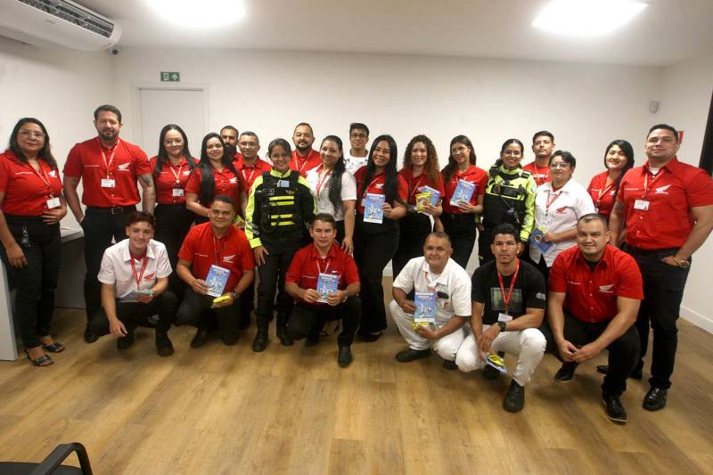 Equipe de colaboradores da empresa.