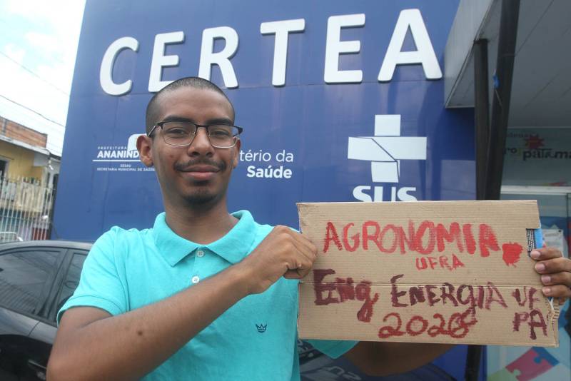 André Ribeiro Jr, foi aprovado na UFPA e UFRA.