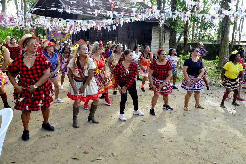 A descontração esteve presente na festa.