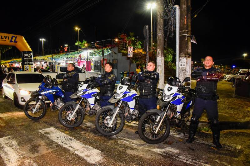 Polícia Municipal presente no evento.
