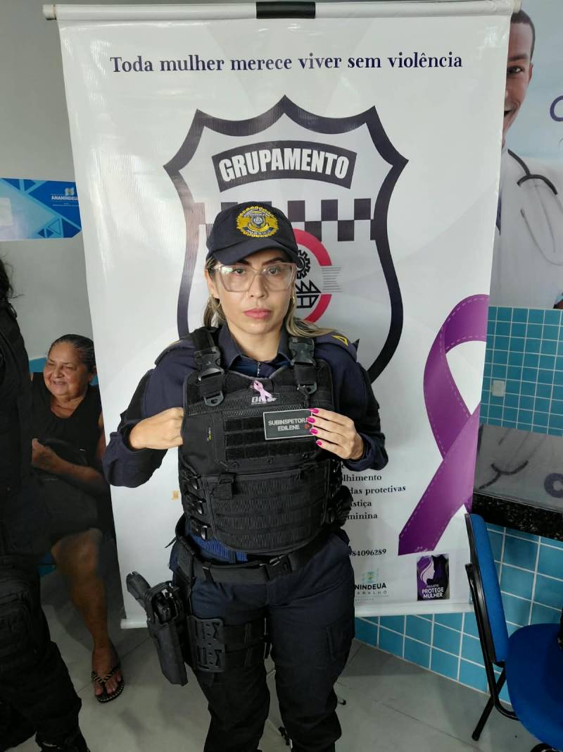 Subinspetora Edilene palestrou sobre a segurança feminina.