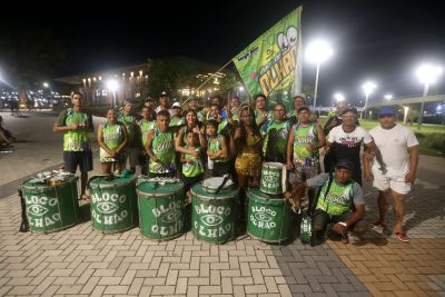 "Bloco do Olhão" reúne foliões em ensaio aberto no Parque Cultural Vila Maguary